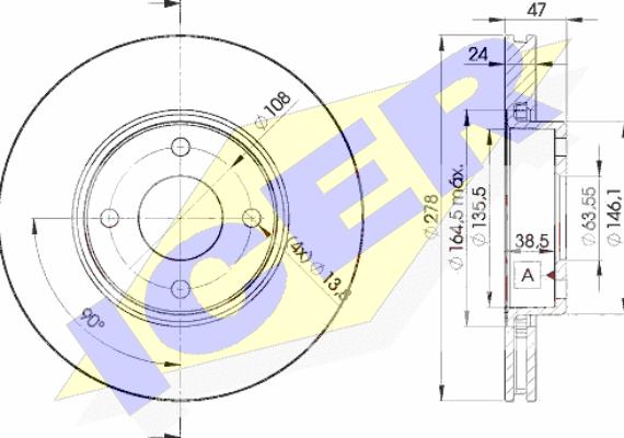 Icer 78BD6785-2 - Kočioni disk www.molydon.hr