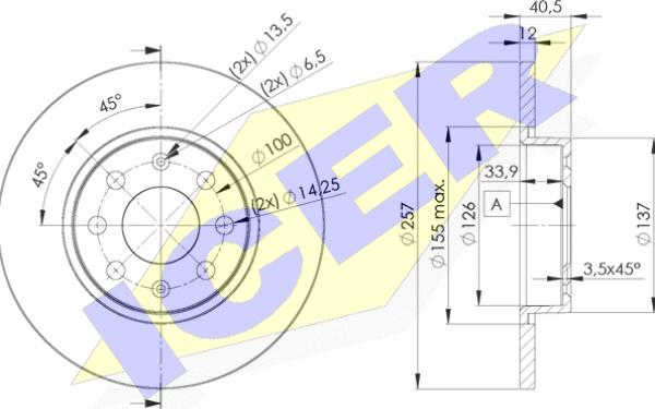 Icer 78BD0918-2 - Kočioni disk www.molydon.hr