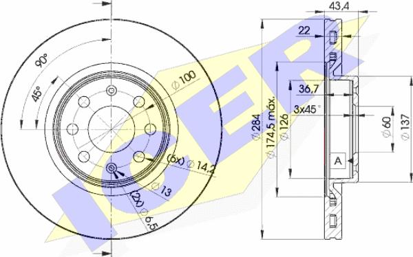 Icer 78BD0922-2 - Kočioni disk www.molydon.hr