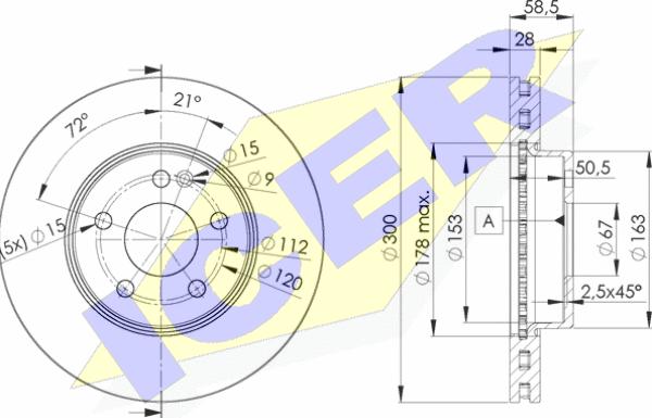 Icer 78BD0415-2 - Kočioni disk www.molydon.hr