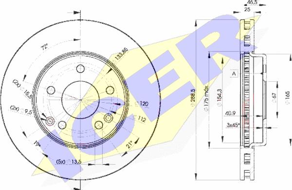 Icer 78BD0410-2 - Kočioni disk www.molydon.hr