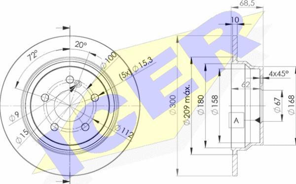 Icer 78BD0413-2 - Kočioni disk www.molydon.hr