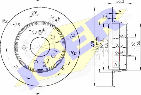 Icer 78BD0412-2 - Kočioni disk www.molydon.hr