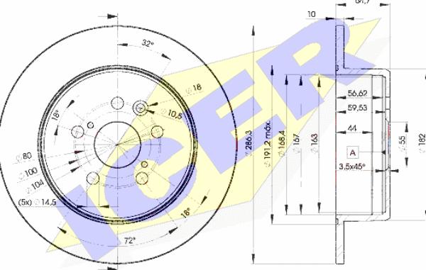 Icer 78BD0430-2 - Kočioni disk www.molydon.hr