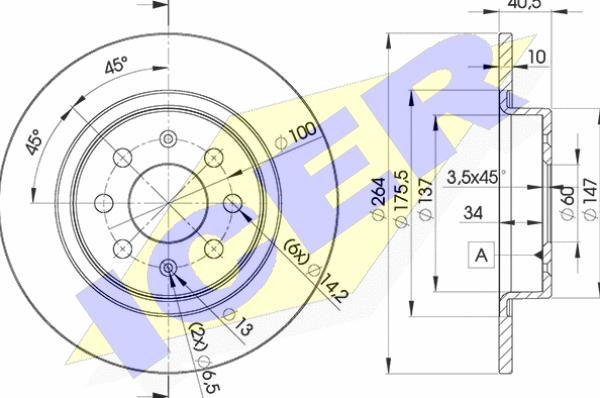 Icer 78BD0592-2 - Kočioni disk www.molydon.hr