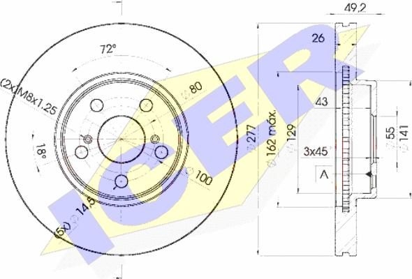 Icer 78BD0504-2 - Kočioni disk www.molydon.hr