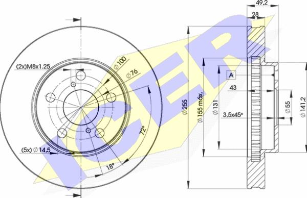 Icer 78BD0501-2 - Kočioni disk www.molydon.hr