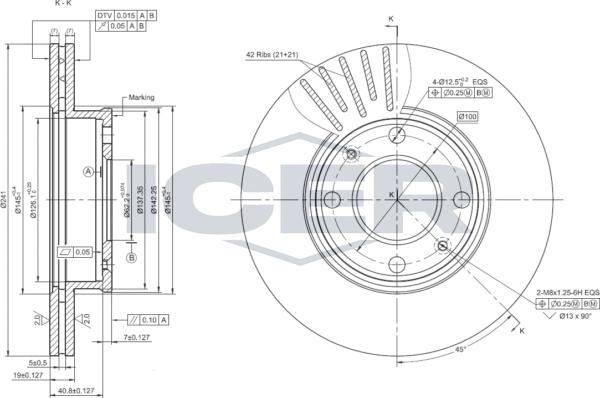 Icer 78BD0570-2 - Kočioni disk www.molydon.hr