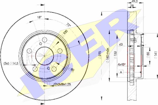 Icer 78BD0600-2 - Kočioni disk www.molydon.hr