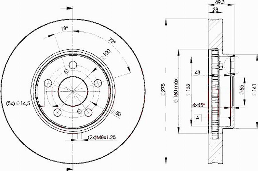 Icer 78BD0600 - Kočioni disk www.molydon.hr