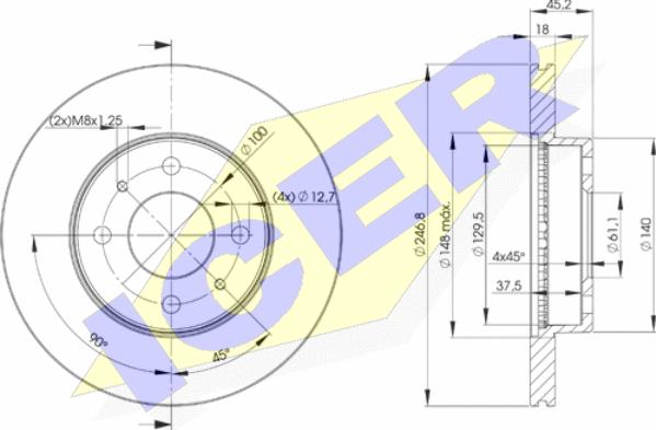 Icer 78BD0602-2 - Kočioni disk www.molydon.hr