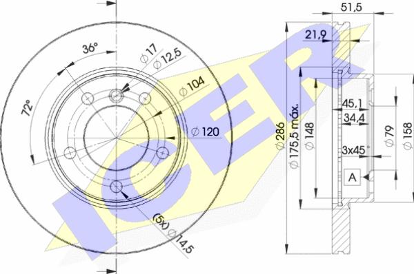 Icer 78BD0674-2 - Kočioni disk www.molydon.hr