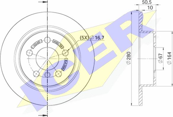 Icer 78BD0045-2 - Kočioni disk www.molydon.hr