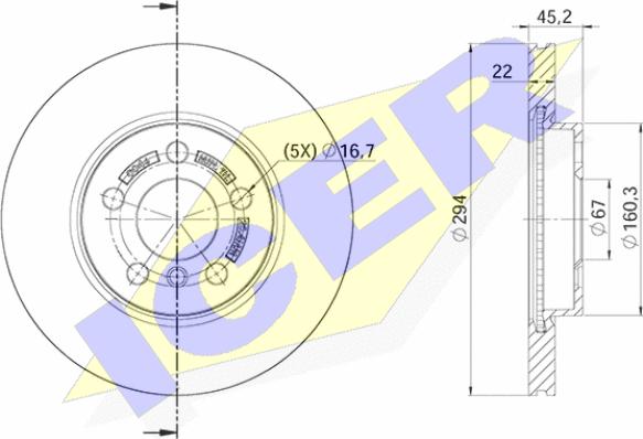 Icer 78BD0046-2 - Kočioni disk www.molydon.hr