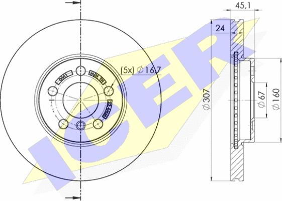 Icer 78BD0041-2 - Kočioni disk www.molydon.hr