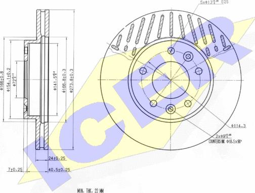 Icer 78BD0018-2 - Kočioni disk www.molydon.hr