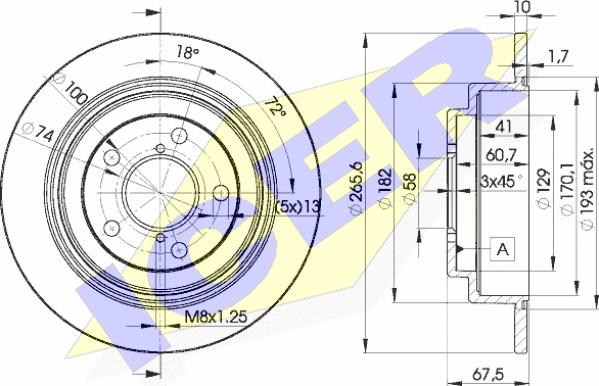 Icer 78BD0034-2 - Kočioni disk www.molydon.hr