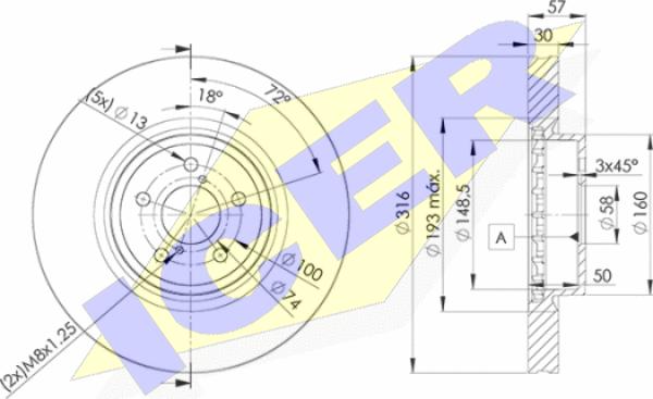 Icer 78BD0035-2 - Kočioni disk www.molydon.hr