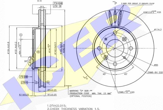 Icer 78BD0027-2 - Kočioni disk www.molydon.hr