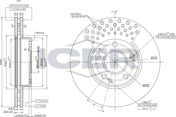 Icer 78BD0108-2 - Kočioni disk www.molydon.hr