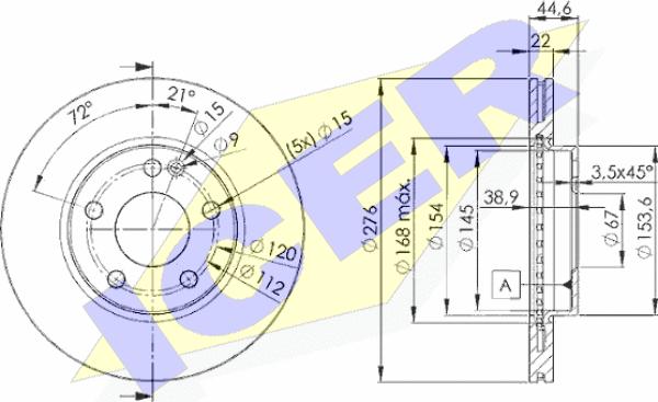 Icer 78BD0111-2 - Kočioni disk www.molydon.hr