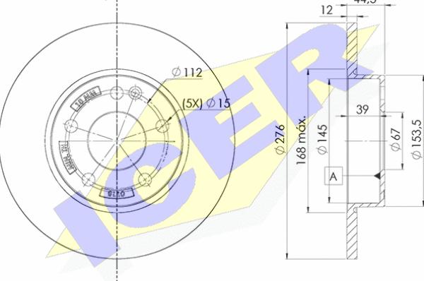 Icer 78BD0118-2 - Kočioni disk www.molydon.hr