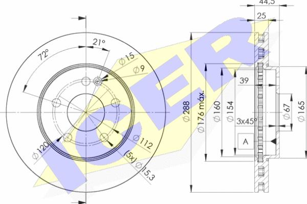 Icer 78BD0117-2 - Kočioni disk www.molydon.hr