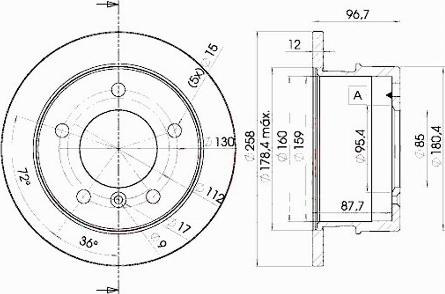 Icer 78BD0184 - Kočioni disk www.molydon.hr