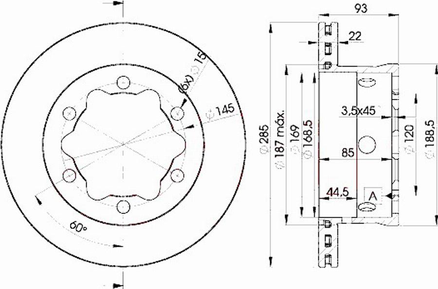 Icer 78BD0185 - Kočioni disk www.molydon.hr