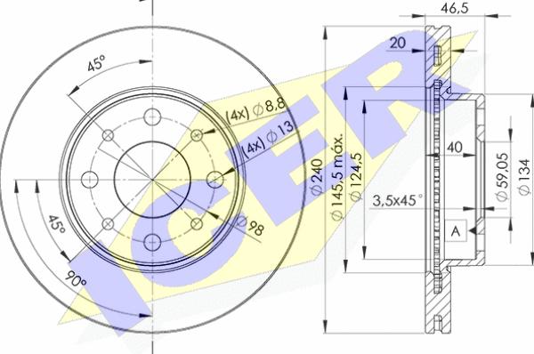 Icer 78BD0178-2 - Kočioni disk www.molydon.hr