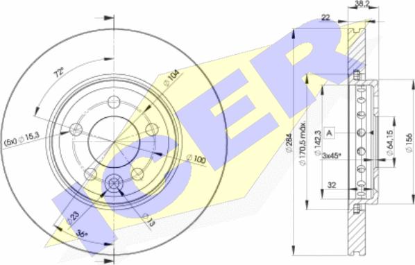 Icer 78BD0844-2 - Kočioni disk www.molydon.hr