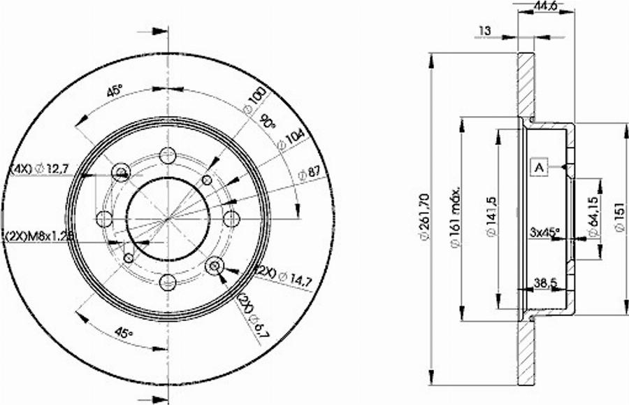 Icer 78BD0841 - Kočioni disk www.molydon.hr