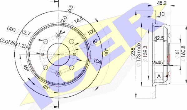 Icer 78BD0817-2 - Kočioni disk www.molydon.hr