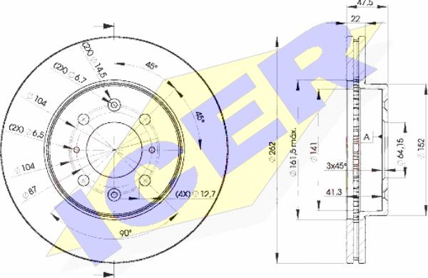 Icer 78BD0830-2 - Kočioni disk www.molydon.hr