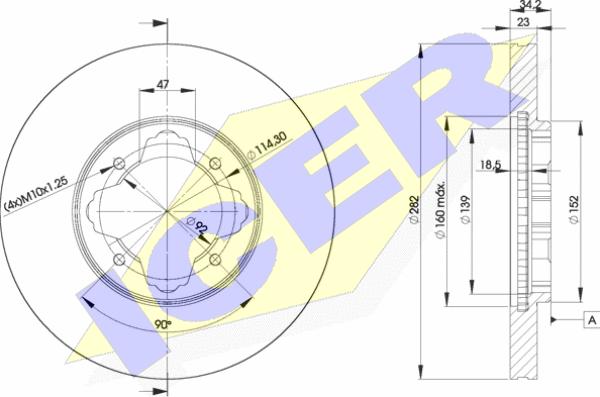 Icer 78BD0837-2 - Kočioni disk www.molydon.hr