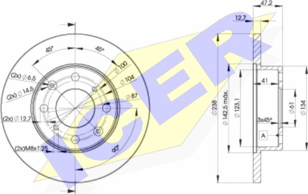 Icer 78BD0829-2 - Kočioni disk www.molydon.hr