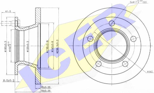 Icer 78BD0372-1 - Kočioni disk www.molydon.hr