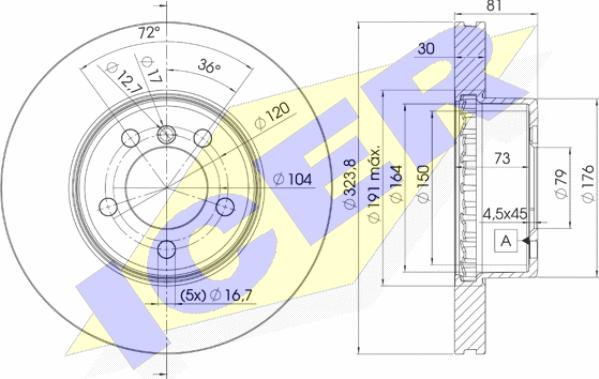 Icer 78BD0265-2 - Kočioni disk www.molydon.hr