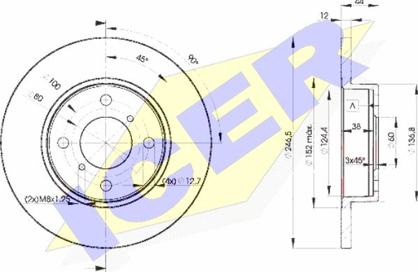 Icer 78BD0711-2 - Kočioni disk www.molydon.hr