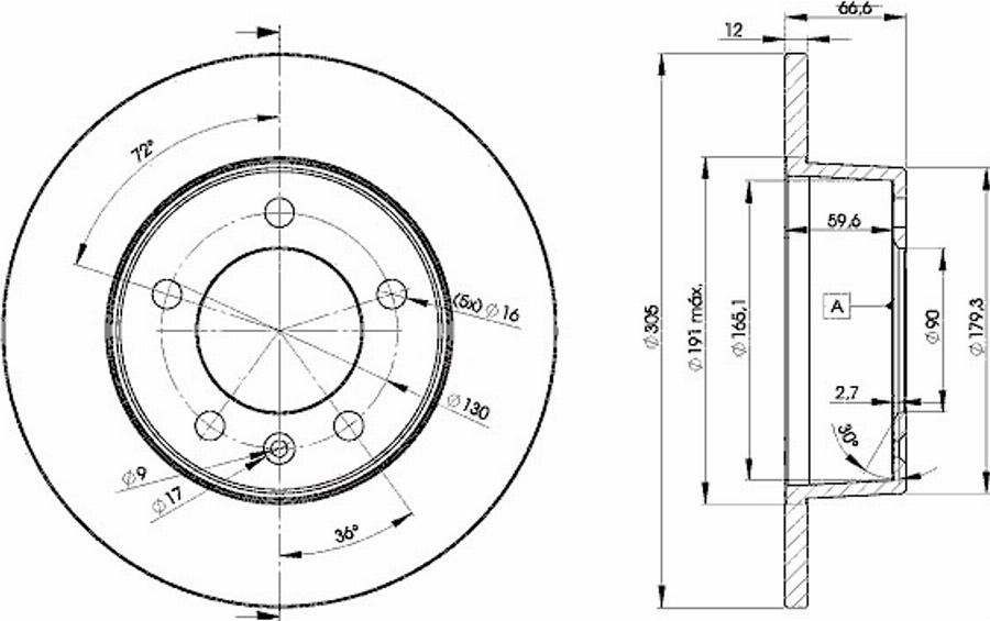 Icer 78BD1410 - Kočioni disk www.molydon.hr