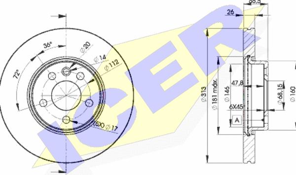 Icer 78BD1530-2 - Kočioni disk www.molydon.hr