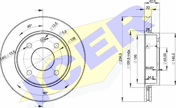 Icer 78BD1064-2 - Kočioni disk www.molydon.hr