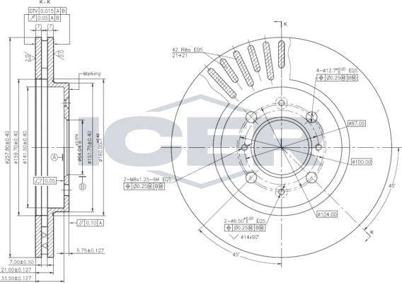 Icer 78BD1066-2 - Kočioni disk www.molydon.hr