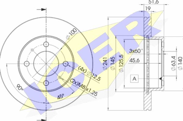 Icer 78BD1008-2 - Kočioni disk www.molydon.hr