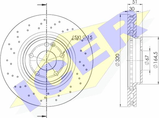 Icer 78BD1018-2 - Kočioni disk www.molydon.hr