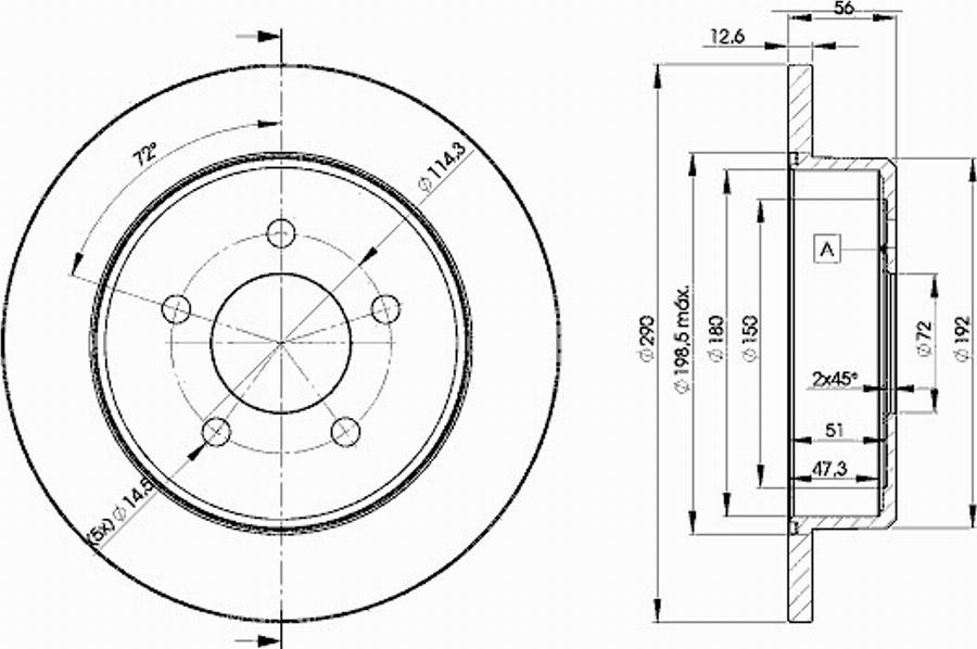 Icer 78BD1023 - Kočioni disk www.molydon.hr