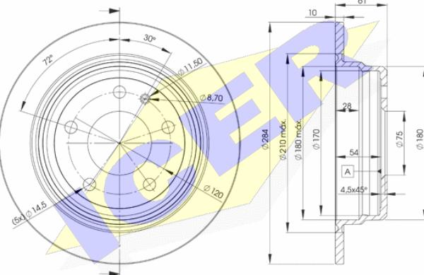 Icer 78BD1387-2 - Kočioni disk www.molydon.hr