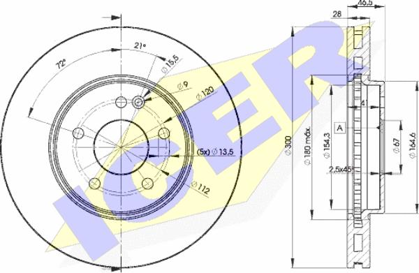 Icer 78BD1212-2 - Kočioni disk www.molydon.hr