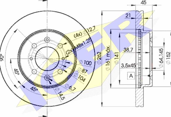 Icer 78BD1700-2 - Kočioni disk www.molydon.hr