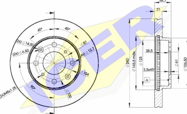 Icer 78BD1701-2 - Kočioni disk www.molydon.hr